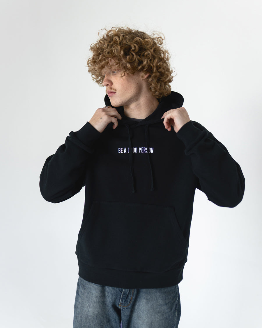 Parallel Box Hoodie - Black