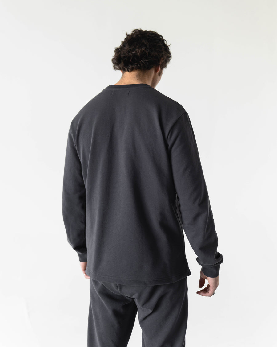 Basic French Terry Long Sleeve - Charcoal