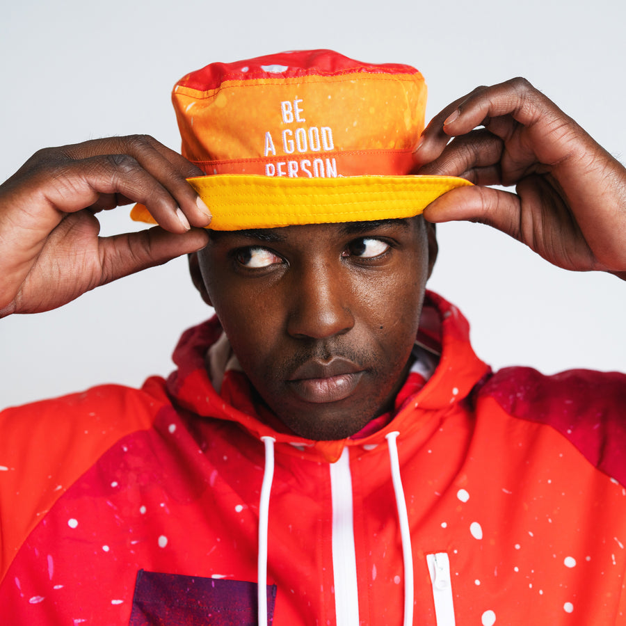 Detour 101 Reversible Bucket Hat - Orange/ Yellow