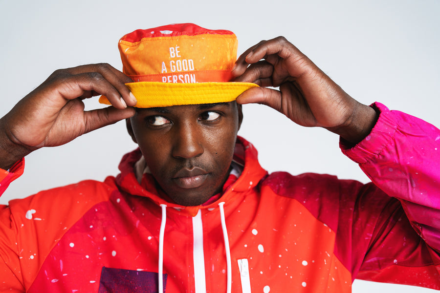 Detour 101 Reversible Bucket Hat - Orange/ Yellow