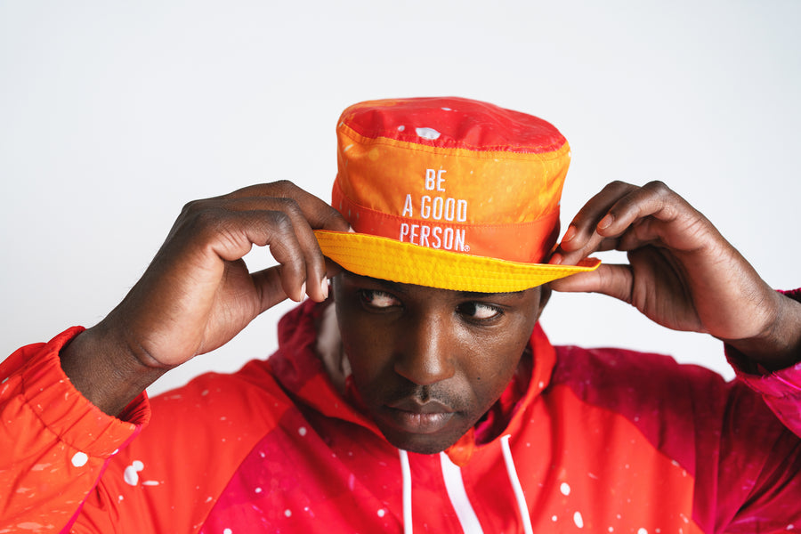 Detour 101 Reversible Bucket Hat - Orange/ Yellow