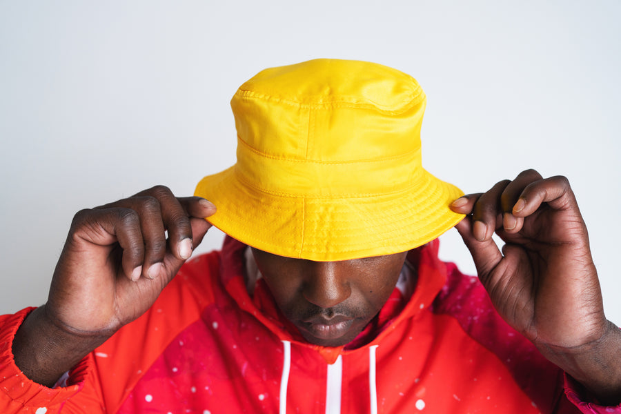 Detour 101 Reversible Bucket Hat - Orange/ Yellow