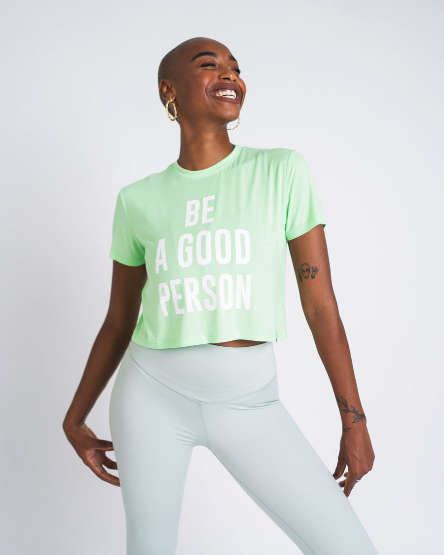 Signature Crop Top - Lime Green