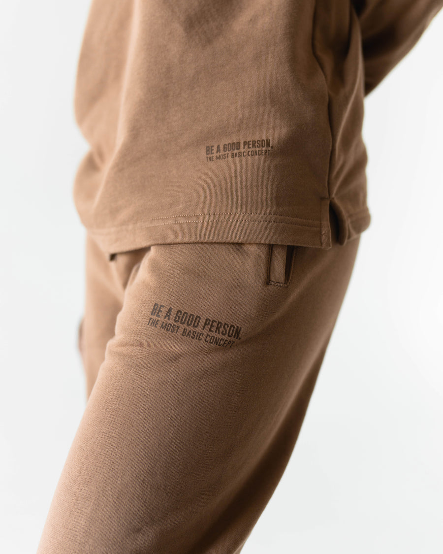 Basic French Terry Long Sleeve - Brown Sugar