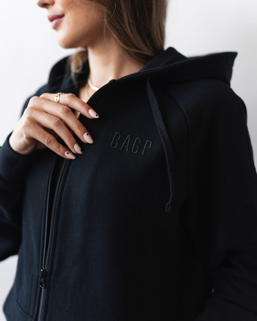 Signature Zip Up Hoodie - Asphalt