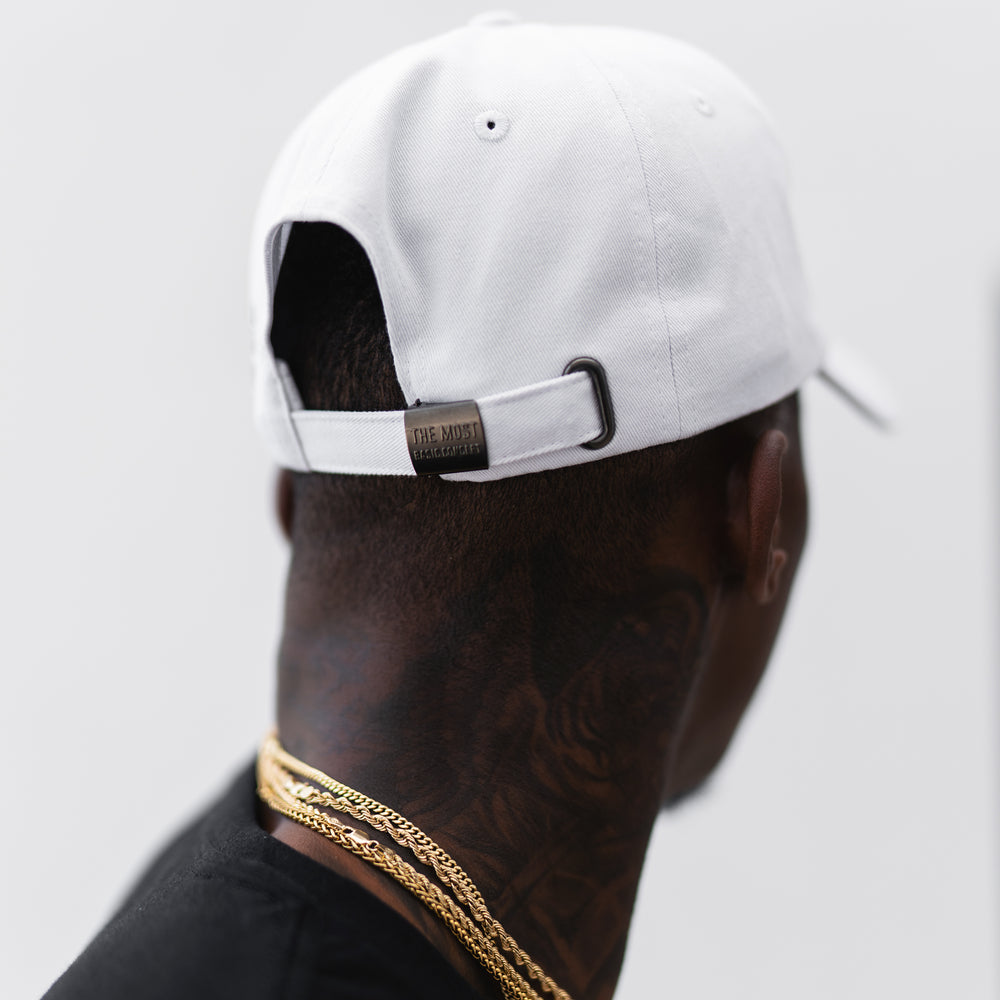 
                      
                        White Signature Dad Hat
                      
                    