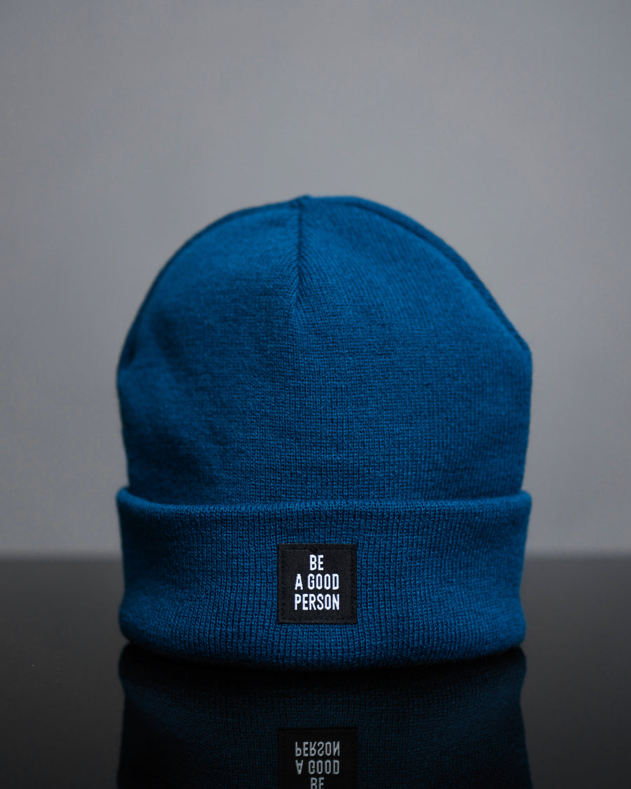 Reversible Patch Beanie - Teal