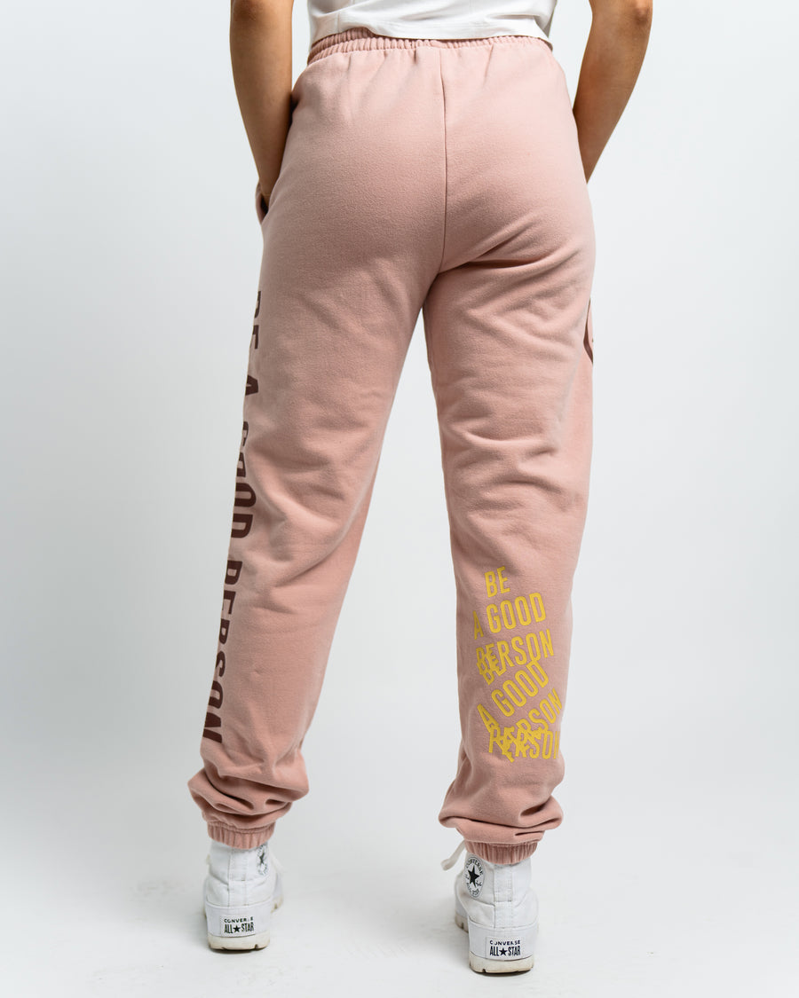 Logo Sweatpants - Nude Rose