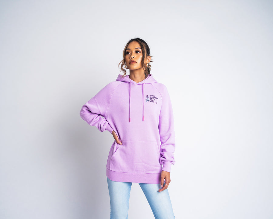 April Showers by Kirileigh Hoodie - Lavender (Unisex)