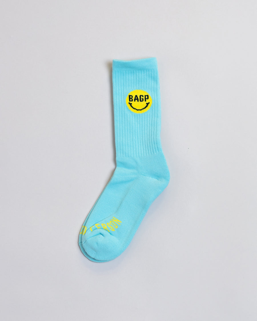 Mellow Blue Don't Worry Socks