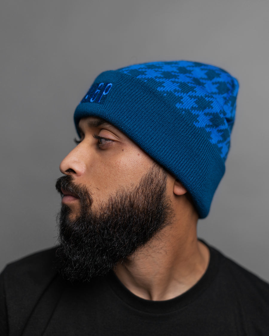 Reversible Patch Beanie - Teal