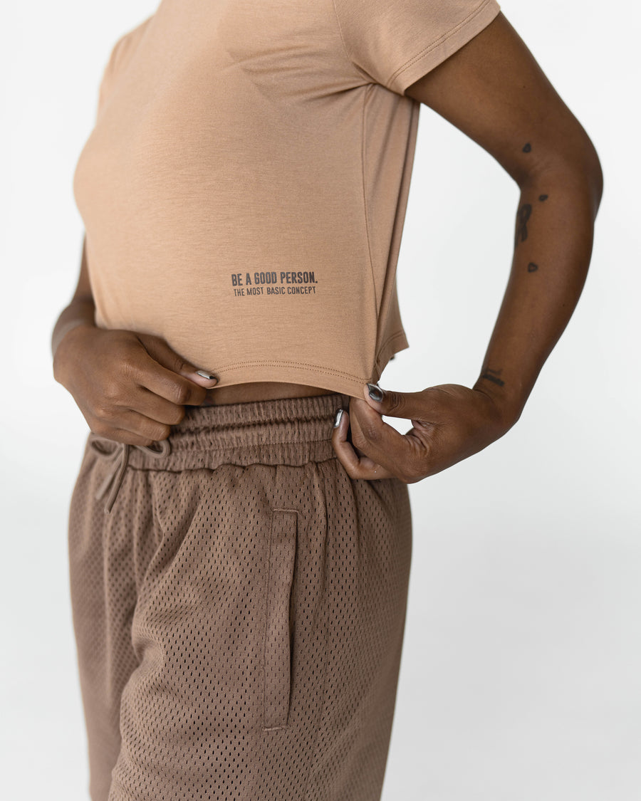 Basic Crop Top - Brown Sugar