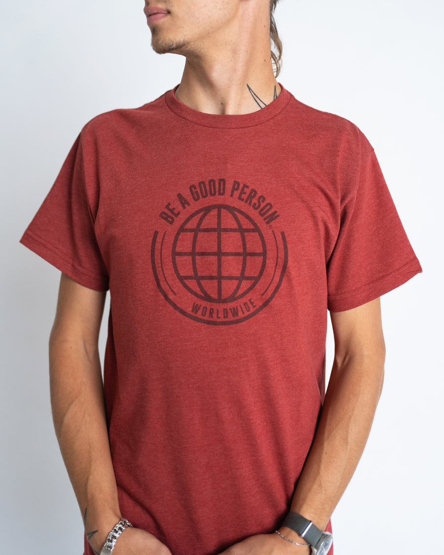 Worldwide T-Shirt - Heather Red