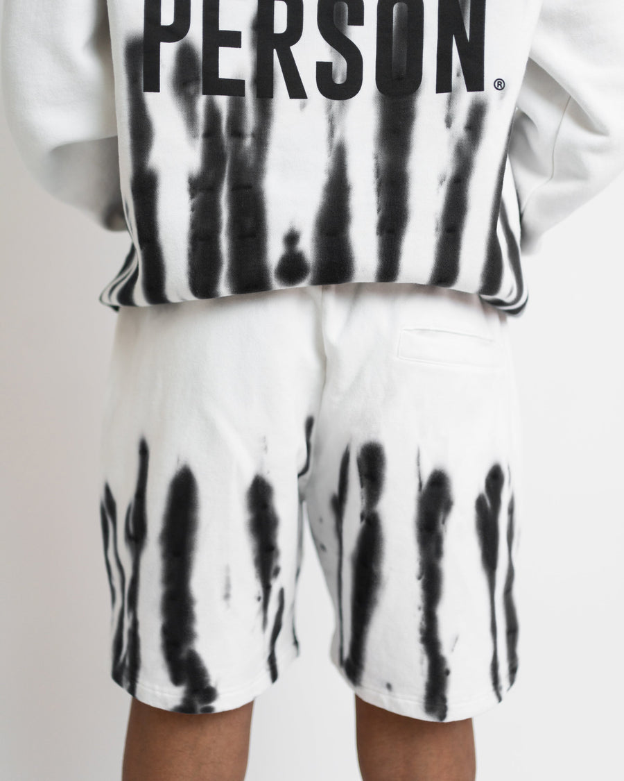 Zebra Dye Shorts - Black