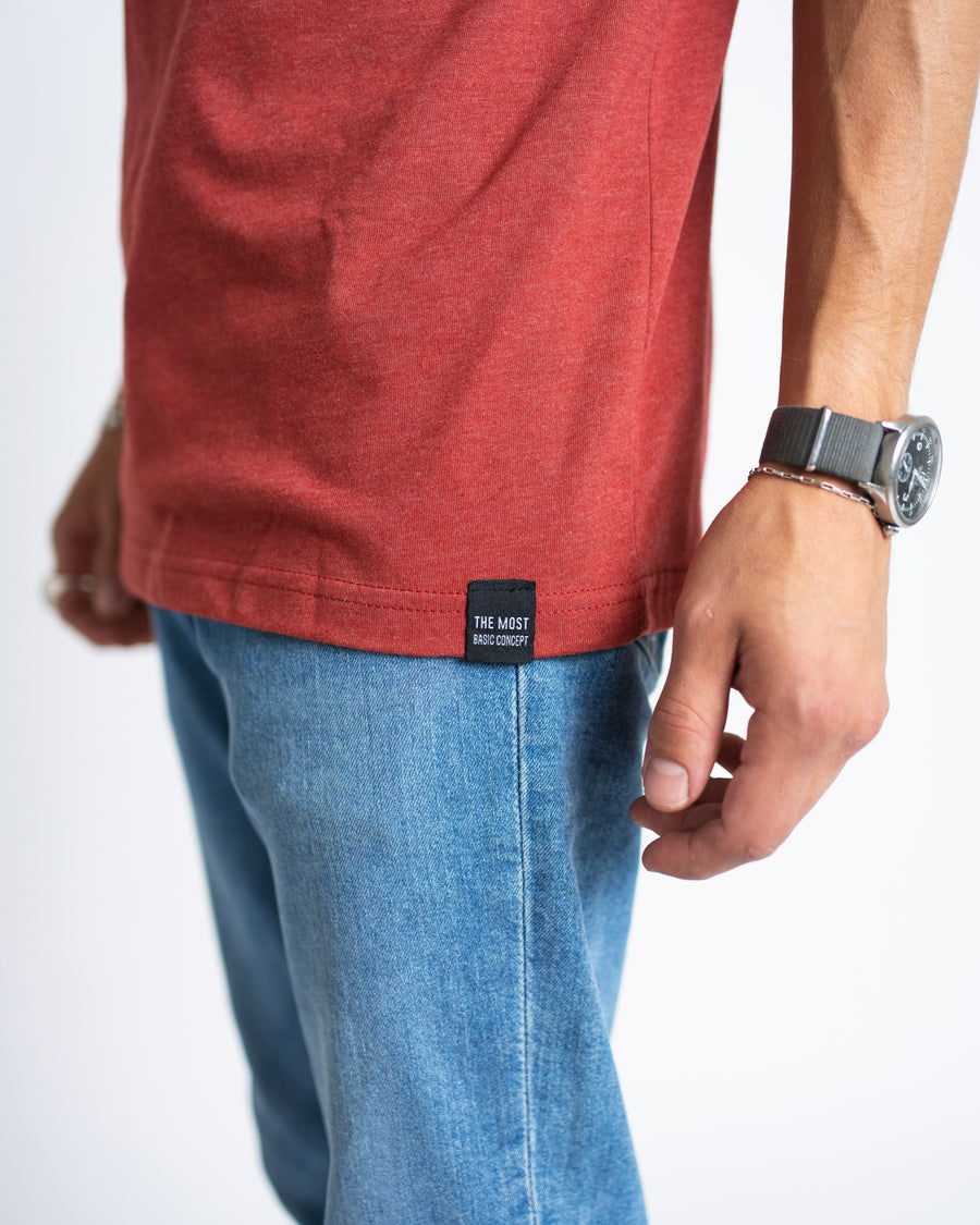 Worldwide T-Shirt - Heather Red