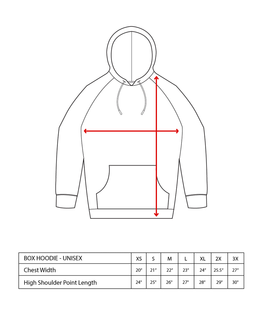 Parallel Box Hoodie - Black