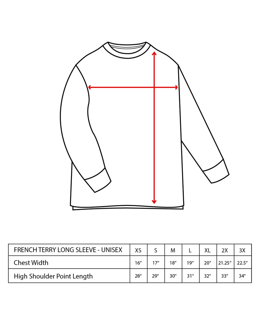 French Terry Long Sleeve - Ash